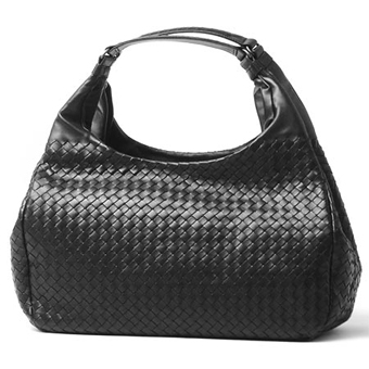 BOTTEGA VENETA ボッテガヴェネタ スーパーコピー レザーショルダーバッグ 124864 v0016 8175 カーボンブラック レディース